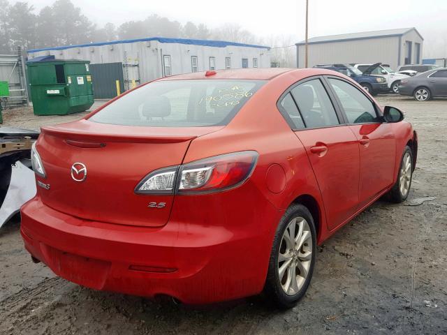 JM1BL1S68A1191508 - 2010 MAZDA 3 S RED photo 4