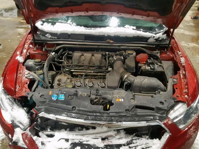 1FAHP2E88DG214584 - 2013 FORD TAURUS SEL RED photo 7