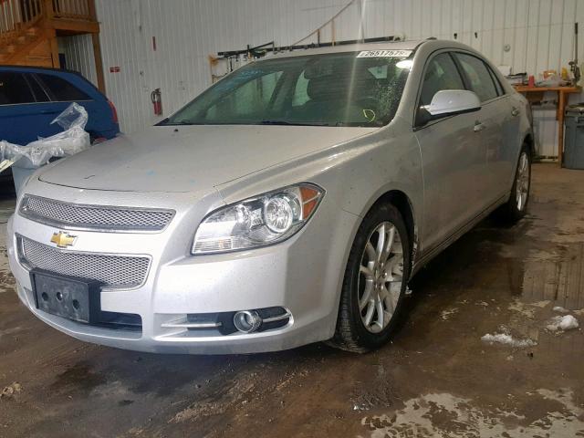 1G1ZE5E73BF395280 - 2011 CHEVROLET MALIBU LTZ SILVER photo 2