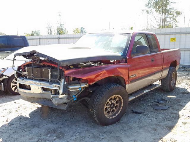 1B7KC2366XJ591368 - 1999 DODGE RAM 2500 RED photo 2