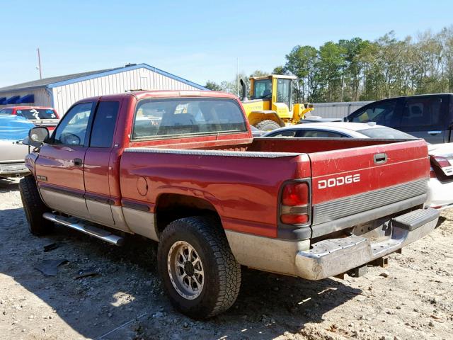 1B7KC2366XJ591368 - 1999 DODGE RAM 2500 RED photo 3