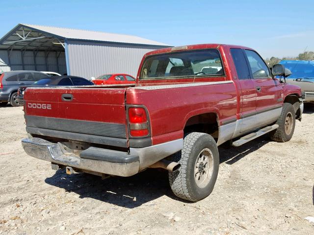 1B7KC2366XJ591368 - 1999 DODGE RAM 2500 RED photo 4