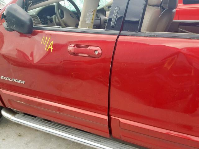 1FMZU75K64UB06770 - 2004 FORD EXPLORER L RED photo 10