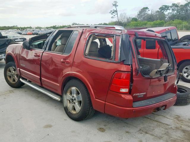 1FMZU75K64UB06770 - 2004 FORD EXPLORER L RED photo 3