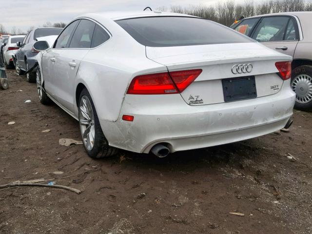 WAUSGAFC6CN002576 - 2012 AUDI A7 PRESTIG WHITE photo 3