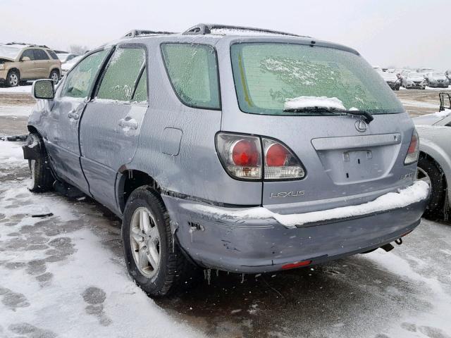 JTJHF10U330295476 - 2003 LEXUS RX 300 SILVER photo 3