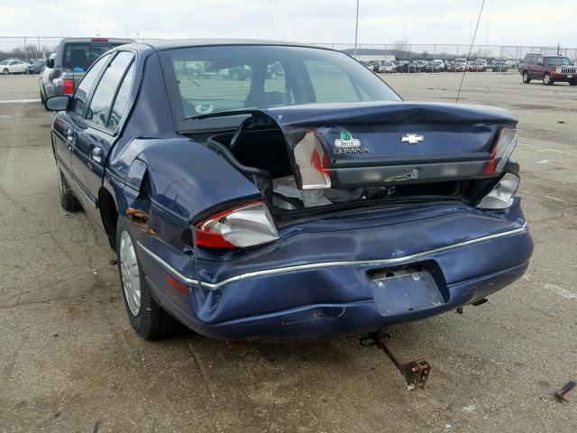 2G1WL52M0W9130379 - 1998 CHEVROLET LUMINA BAS 蓝色 照片 3