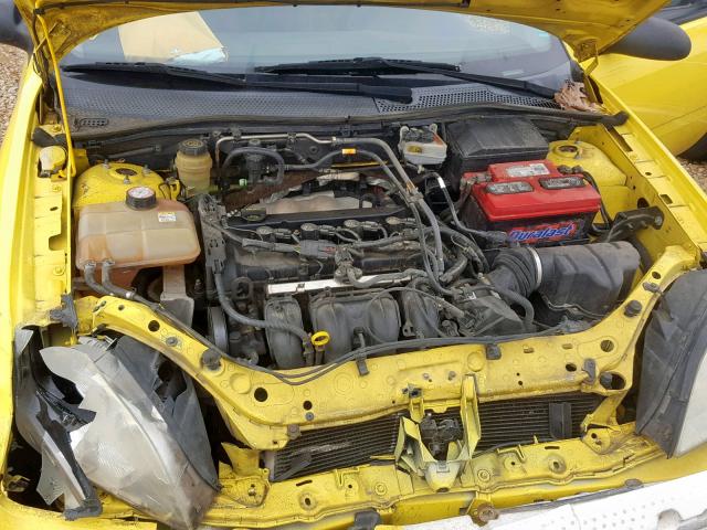 3FAFP31N55R115661 - 2005 FORD FOCUS ZX3 YELLOW photo 7