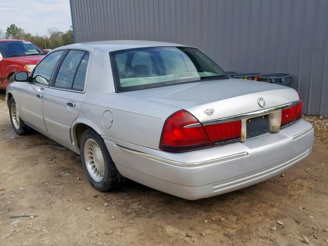 2MEFM75W8YX703569 - 2000 MERCURY GRAND MARQ GRAY photo 3