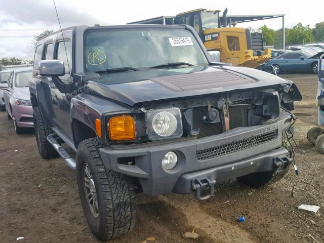 5GTDN13E778123962 - 2007 HUMMER H3 BLACK photo 1