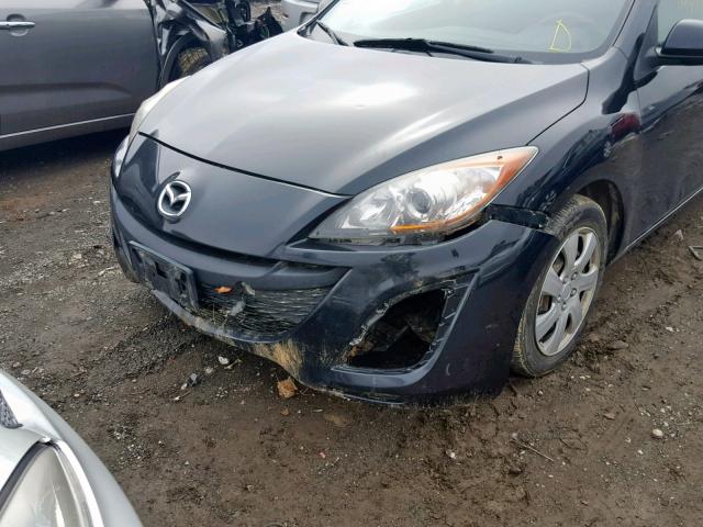 JM1BL1UG7B1360232 - 2011 MAZDA 3 I BLACK photo 9