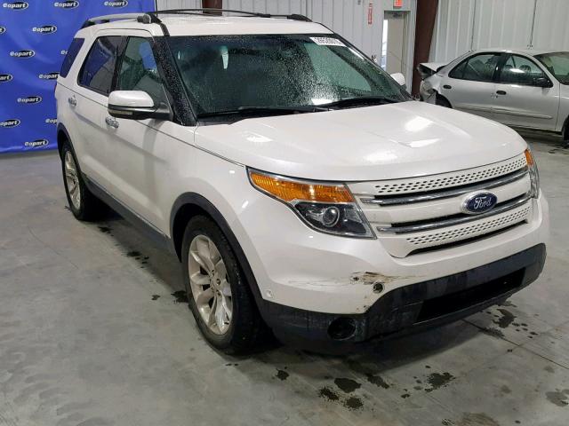 1FMHK7F8XCGA38586 - 2012 FORD EXPLORER L WHITE photo 1