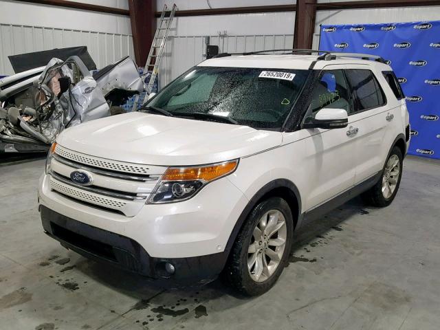 1FMHK7F8XCGA38586 - 2012 FORD EXPLORER L WHITE photo 2