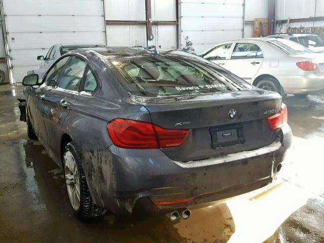 WBA4J3C57KBL07807 - 2019 BMW 430XI GRAN GRAY photo 3