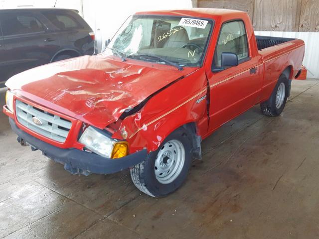 1FTYR10D23TA07679 - 2003 FORD RANGER RED photo 2