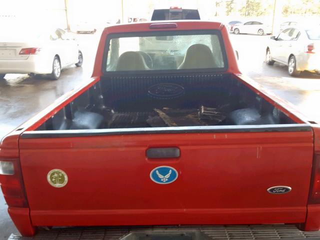 1FTYR10D23TA07679 - 2003 FORD RANGER RED photo 6