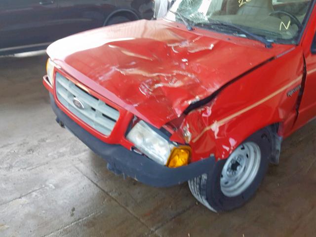 1FTYR10D23TA07679 - 2003 FORD RANGER RED photo 9