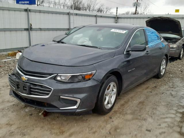 1G1ZB5ST7HF181489 - 2017 CHEVROLET MALIBU LS GRAY photo 2