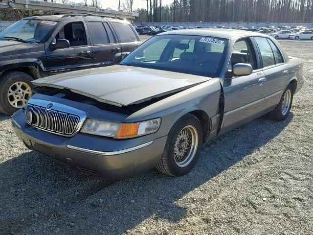 2MEFM75W5XX706427 - 1999 MERCURY GRAND MARQ GRAY photo 2