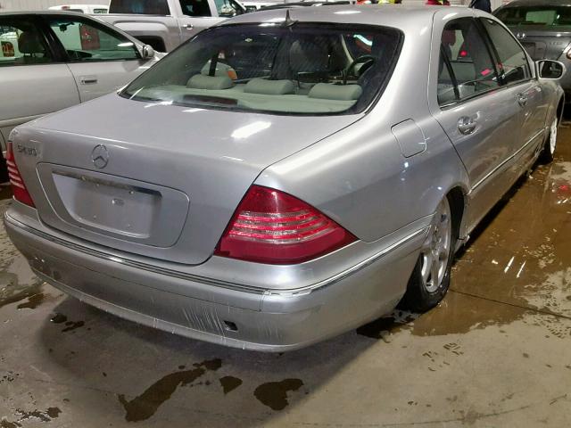 WDBNG84J06A481758 - 2006 MERCEDES-BENZ S 500 4MAT SILVER photo 4