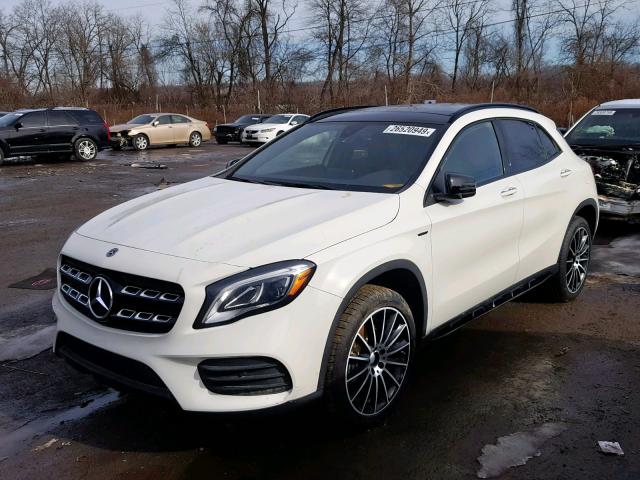 WDCTG4GB6JJ383455 - 2018 MERCEDES-BENZ GLA 250 4M WHITE photo 2