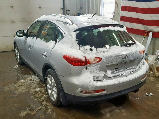 JN1AJ0HR2AM753806 - 2010 INFINITI EX35 BASE SILVER photo 3