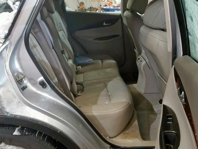 JN1AJ0HR2AM753806 - 2010 INFINITI EX35 BASE SILVER photo 6