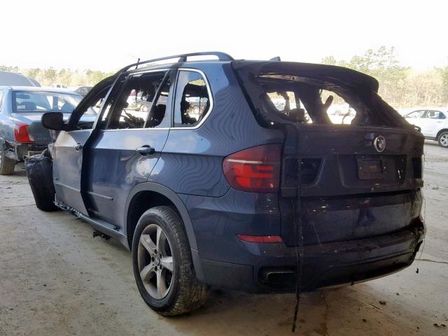 5UXZV8C57D0C15624 - 2013 BMW X5 XDRIVE5 BLUE photo 3