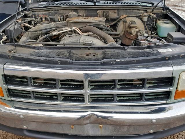 1B7GG23X2TS549223 - 1996 DODGE DAKOTA BLACK photo 7