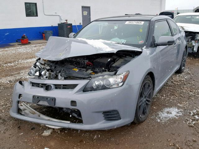 JTKJF5C76C3038711 - 2012 TOYOTA SCION TC GRAY photo 2
