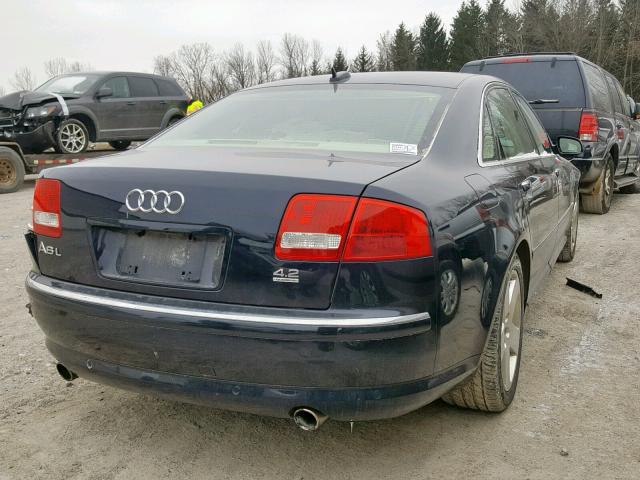 WAUML44E86N016574 - 2006 AUDI A8 L QUATT BLUE photo 4