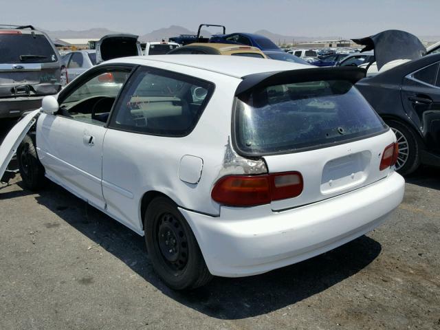 2HGEH2454NH532632 - 1992 HONDA CIVIC DX WHITE photo 3