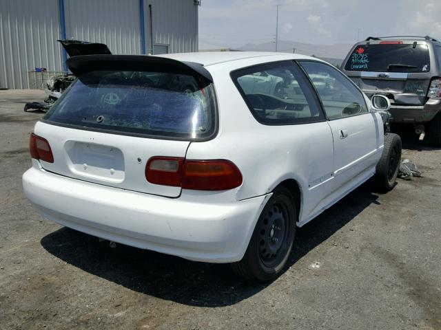 2HGEH2454NH532632 - 1992 HONDA CIVIC DX WHITE photo 4