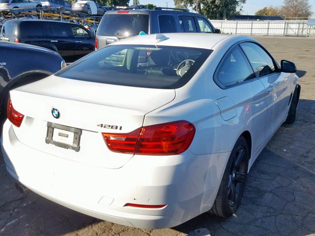 WBA3N7C58EK220557 - 2014 BMW 428 I WHITE photo 4
