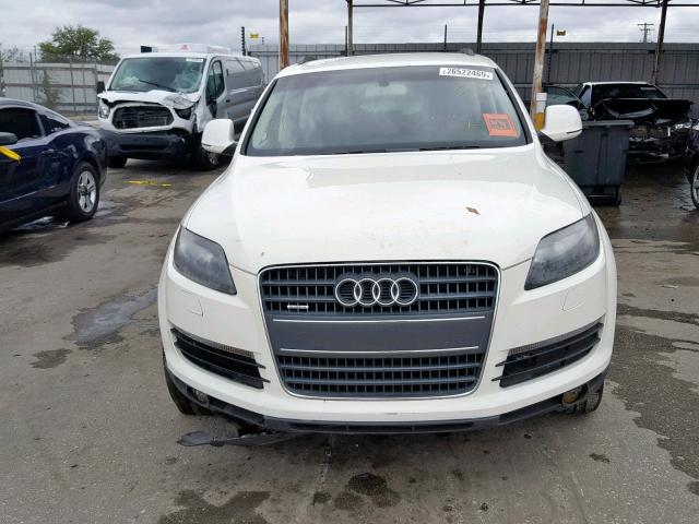 WA1AY74L48D002424 - 2008 AUDI Q7 3.6 QUA WHITE photo 9