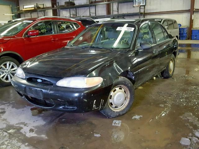 1FALP10P0VW278581 - 1997 FORD ESCORT BLACK photo 2