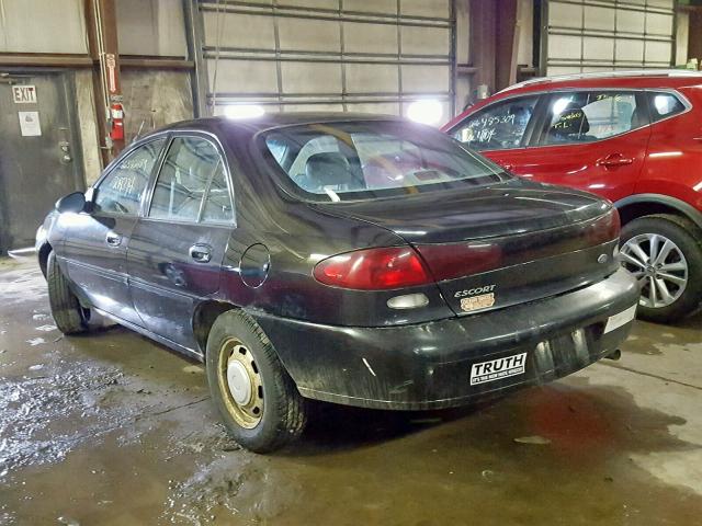 1FALP10P0VW278581 - 1997 FORD ESCORT BLACK photo 3