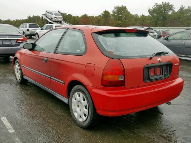 2HGEJ6448WH103840 - 1998 HONDA CIVIC DX RED photo 3