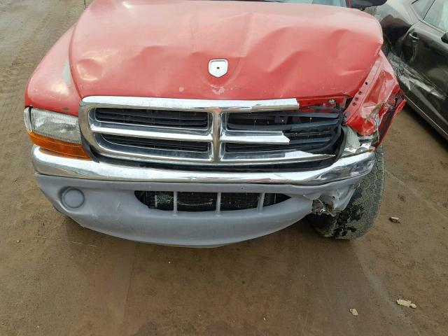 1B7GG23X2VS182469 - 1997 DODGE DAKOTA RED photo 7