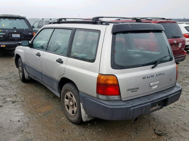 JF1SF6351XH737226 - 1999 SUBARU FORESTER L SILVER photo 3