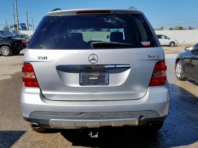 4JGBB86E87A244323 - 2007 MERCEDES-BENZ ML 350 SILVER photo 9