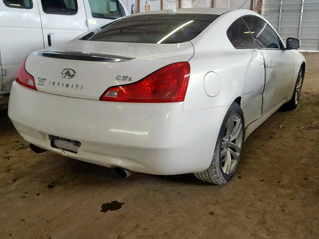 JNKCV64F99M652913 - 2009 INFINITI G37 WHITE photo 4