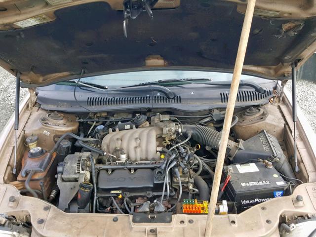 1FALP57U0TA155425 - 1996 FORD TAURUS GL GOLD photo 7