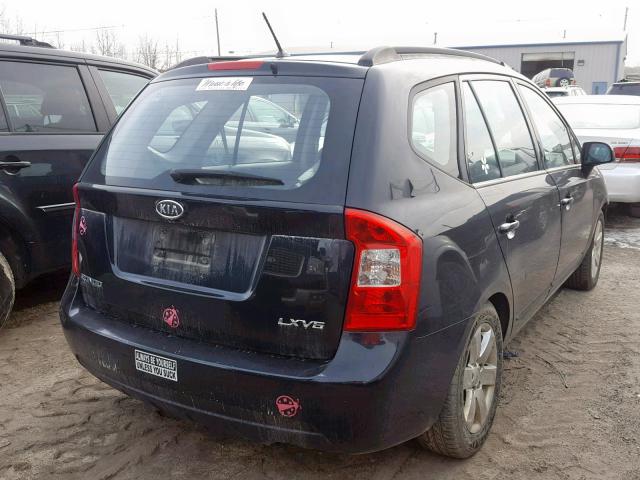 KNAFG526287170235 - 2008 KIA RONDO LX BLACK photo 4