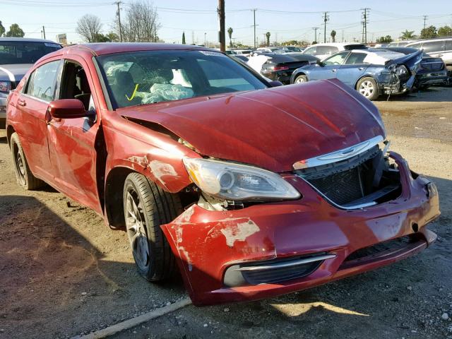 1C3CCBAB0EN212945 - 2014 CHRYSLER 200 LX RED photo 1