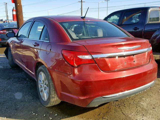 1C3CCBAB0EN212945 - 2014 CHRYSLER 200 LX RED photo 3