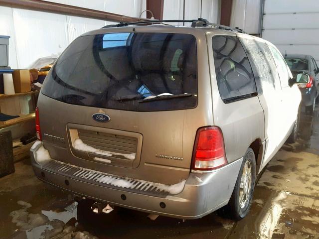 2FMDA58264BB00881 - 2004 FORD FREESTAR L GOLD photo 4