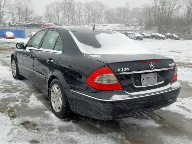 WDBUF22X87B180329 - 2007 MERCEDES-BENZ E 320 CDI BLACK photo 3