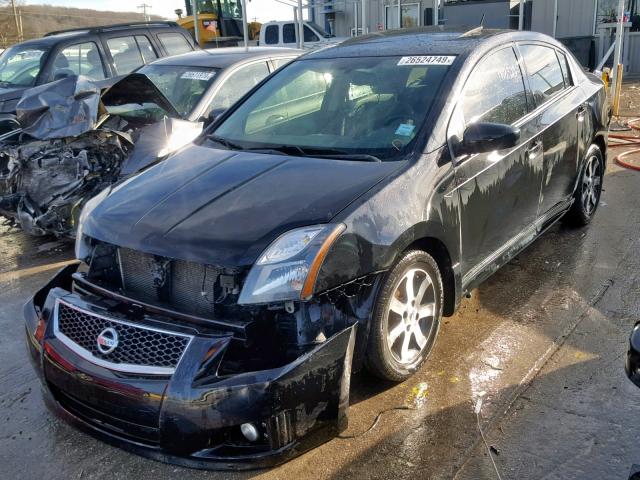 3N1AB6AP3CL731089 - 2012 NISSAN SENTRA 2.0 BLACK photo 2