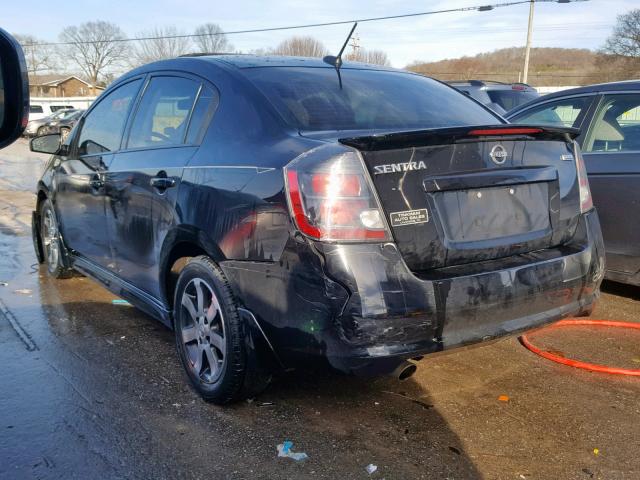 3N1AB6AP3CL731089 - 2012 NISSAN SENTRA 2.0 BLACK photo 3